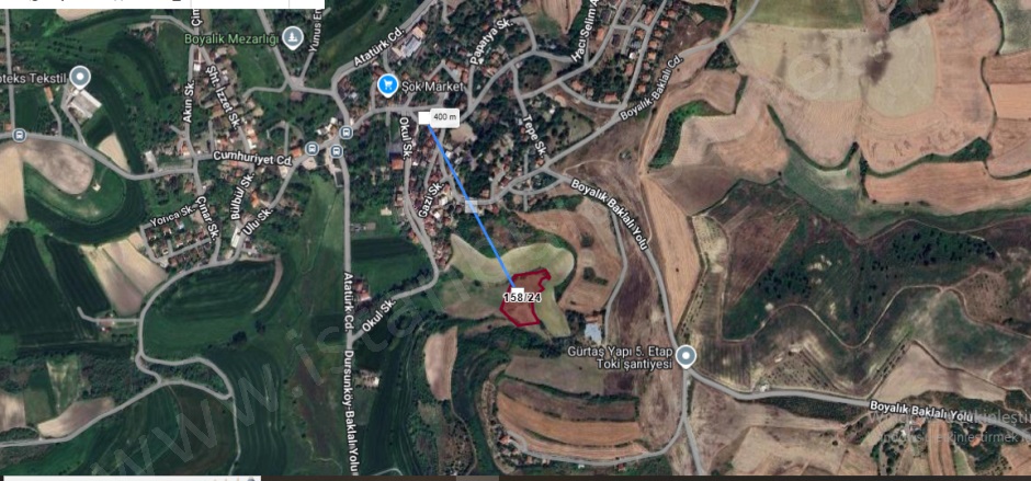 Boyalık Mah. Arnavutköy Satılık Tarla |  1000M2 6.600.000Tl Resim-4