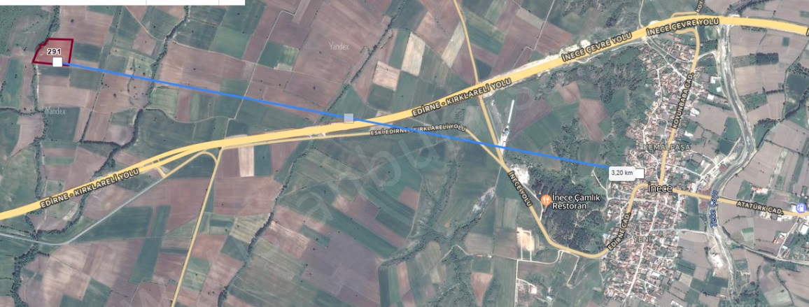 Ulukonak Mah-İnece Köyü. Kırklareli Satılık Tarla |  712M2 287.000Tl Resim-3