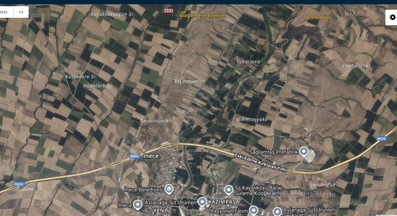 Yeni Mah-İnece Köyü. Kırklareli Satılık Tarla |  231M2 107.000Tl Resim-1