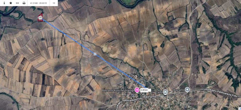 Bayramlı Köyü Uzunköprü Satılık Tarla |  327M2 100.000Tl Resim-3