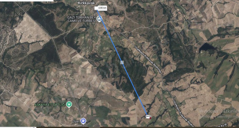 Kırkkavak Köyü Uzunköprü Satılık Tarla |  1220M2 230.000Tl Resim-4