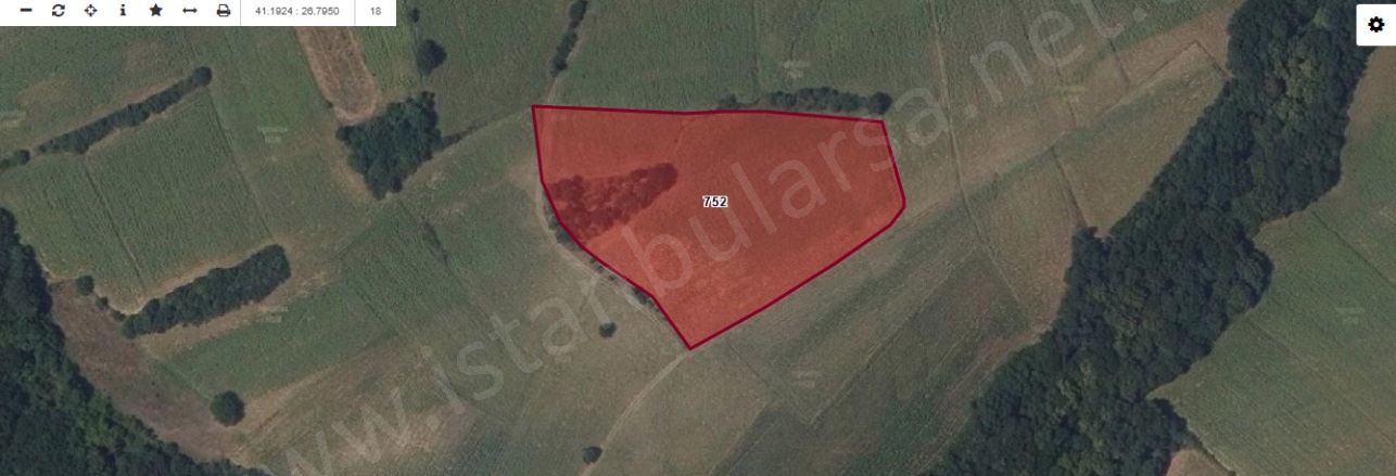 Kırkkavak Köyü Uzunköprü Satılık Tarla |  814M2 172.000Tl Resim-2