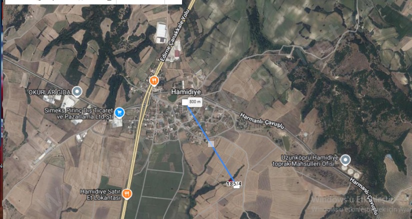 Hamidiye Köyü Uzunköprü Satılık Tarla |  988M2 402.000Tl Resim-2