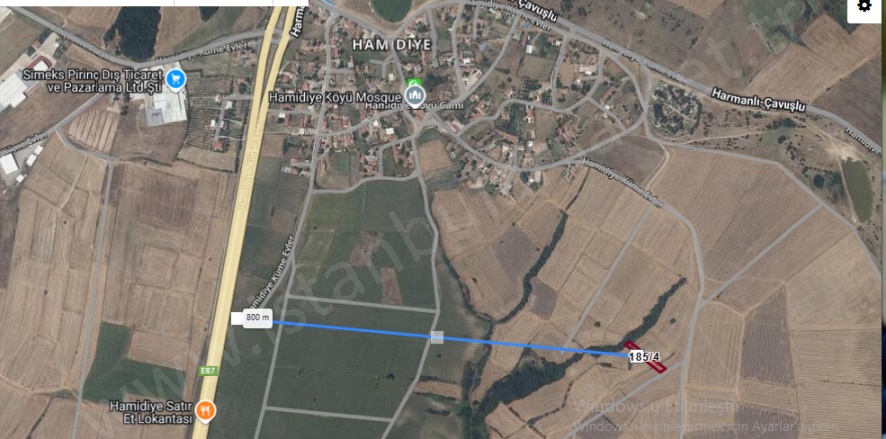 Hamidiye Köyü Uzunköprü Satılık Tarla |  988M2 402.000Tl Resim-3