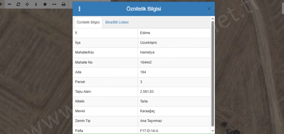 Hamidiye Köyü Uzunköprü Satılık Tarla |  2581M2 1.150.000Tl Resim-1