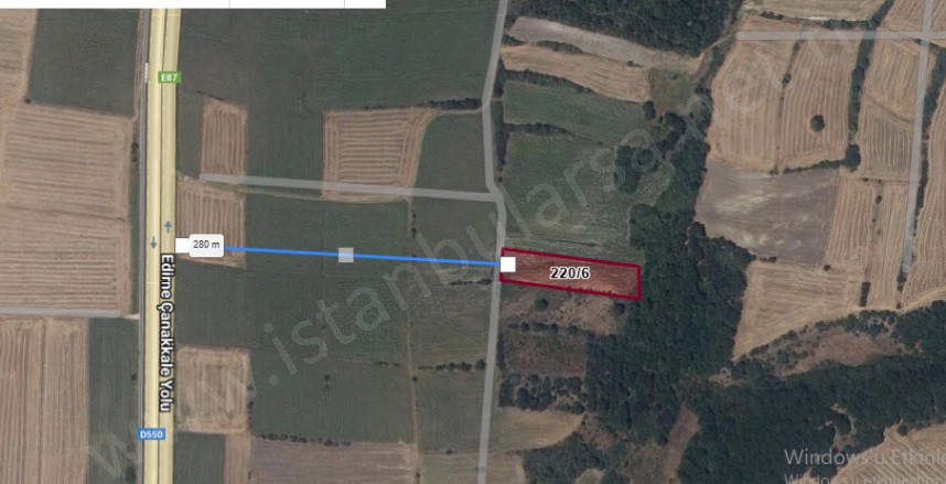 Hamidiye Köyü Uzunköprü Satılık Tarla |  3330M2 1.100.000Tl Resim-2