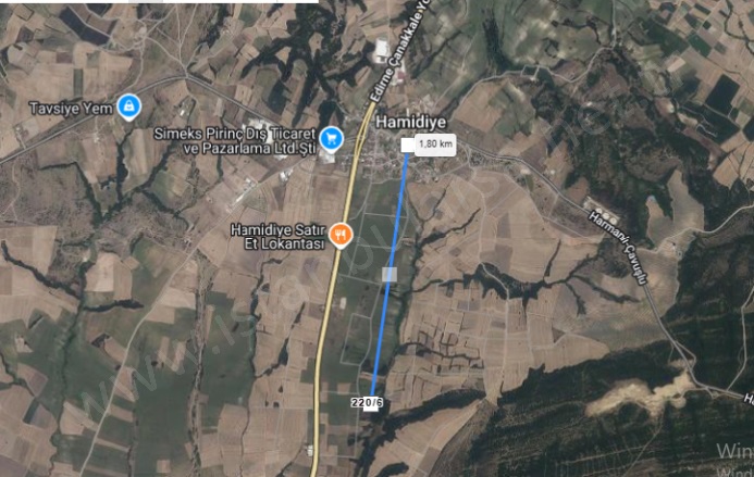 Hamidiye Köyü Uzunköprü Satılık Tarla |  3330M2 1.100.000Tl Resim-3