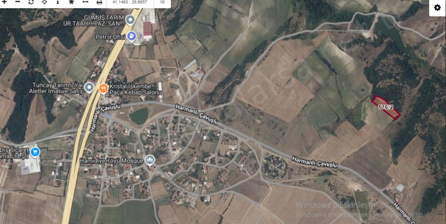 Hamidiye Köyü Uzunköprü Satılık Tarla |  4037M2 1.320.000Tl Resim-1