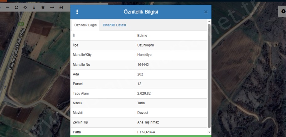 Hamidiye Köyü Uzunköprü Satılık Tarla |  2020M2 750.000Tl Resim-2