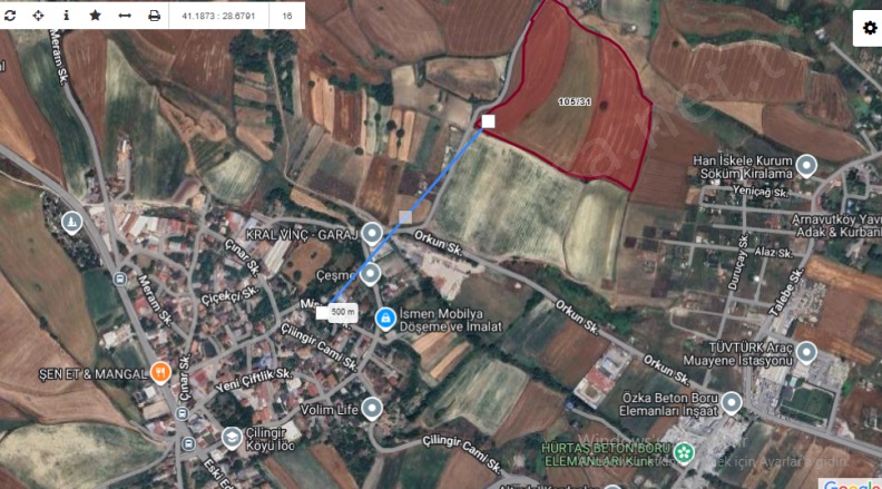 Çilingir Mah. Arnavutköy Satılık Tarla |  305M2 1.738.000Tl Resim-1