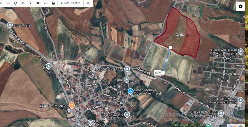 Çilingir Mah. Arnavutköy Satılık Tarla |  305M2 1.738.000Tl Resim-2