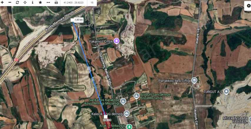 Arnavutköy Dursunköyde Satılık Tarla Arsa 335 M2 Hisseli Evlerin Yakını Dursunköy Mah