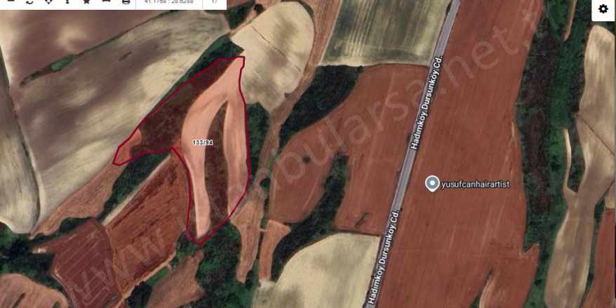 Arnavutköy Dursunköyde Satılık Tarla Arsa 220 M2 Hisseli imarlı Dursunköy Mah
