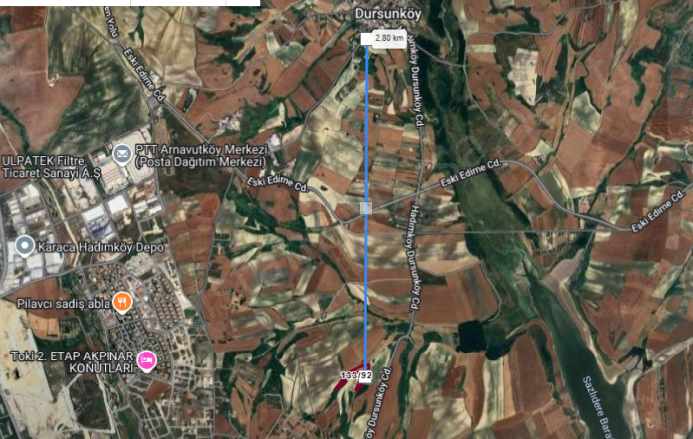 Arnavutköy Dursunköyde Satılık Tarla Arsa 110 M2 Hisseli Dursunköy Mah