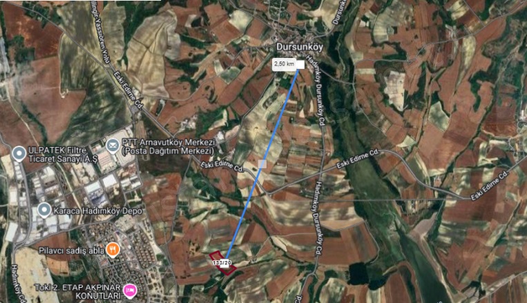 Dursunköy Mah. Arnavutköy Satılık Tarla |  230M2 925.000Tl Resim-3