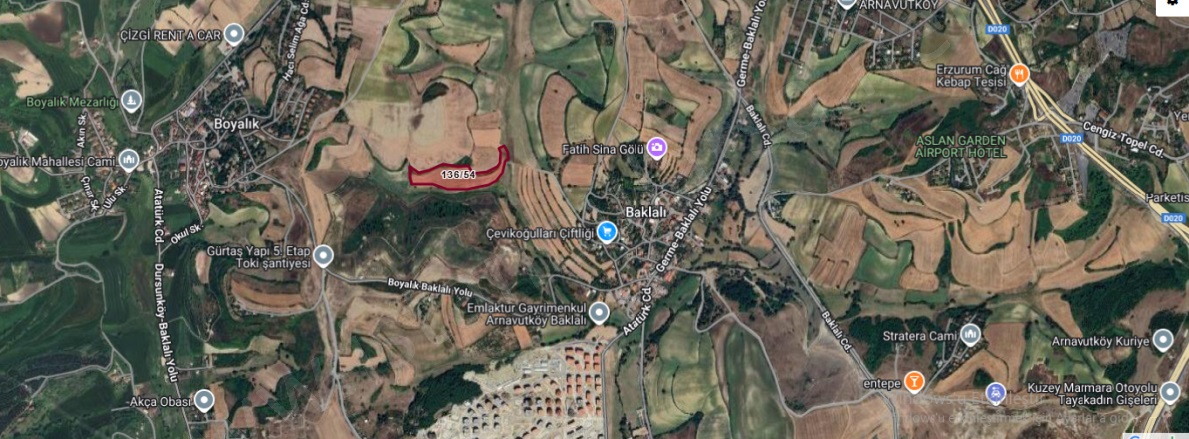 Baklalı Mah. Arnavutköy Satılık Tarla |  250M2 1.035.000Tl Resim-3