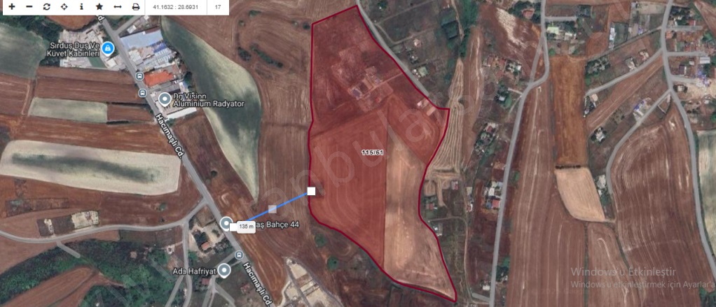 Hacımaşlı Mah. Arnavutköy Satılık Tarla |  1300M2 7.150.000Tl Resim-3