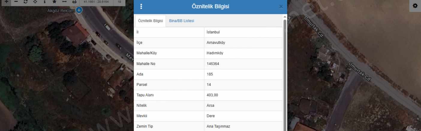 Arnavutköy Hadımköyde Satılık Arsa 403 M2 Cadde Cephe Müstakil Merkezde imarlı Hadımköy Mah