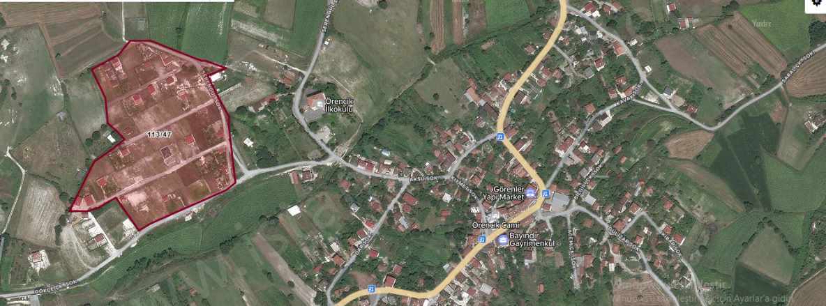 Çatalca Örencikte Satılık Tarla Arsa 944 M2 Çaplı Yolu Var Evlerin Yakını Örencik Mah