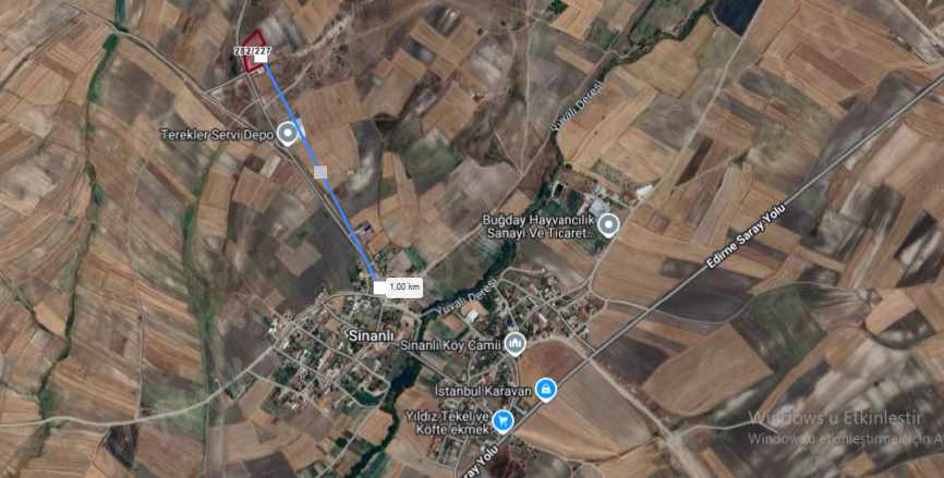 Tekirdağ Saray Beyazköy Satılık Tarla 8 200 M2 Asfalt Caddeye Cephe Müstakil Mah