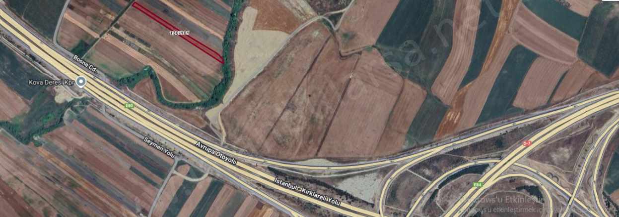 Silivri Seymende Satılık Tarla Arsa 565 M2 Yolu Var Çaplı Hisseli Seymen Mah