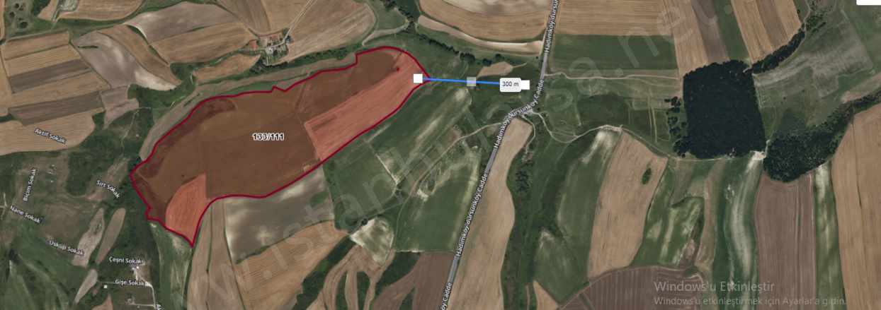 Arnavutköy Dursunköyde Satılık Tarla Arsa 2000 M2 Hisseli imarlı Dursunköy Mah