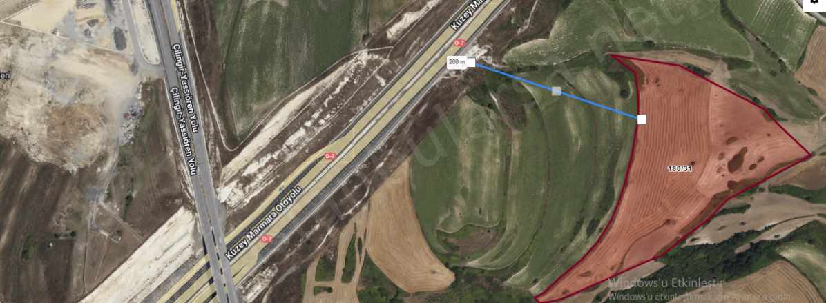 Arnavutköy Yassıörende Satılık Tarla Arsa 190 M2 Hisseli imarlı Yassıören Mah