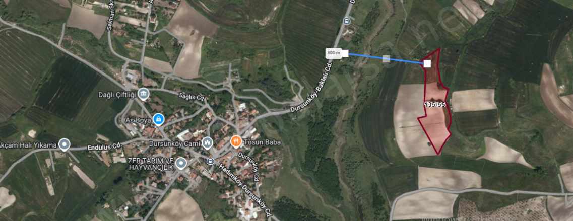 Arnavutköy Dursunköyde Satılık Tarla Arsa 220 M2 Hisseli Yolu Var Dursunköy Mah