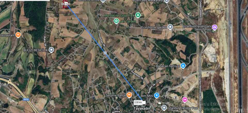 Arnavutköy Tayakadın Satılık Tarla Arsa 175 M2 Çaplı Çevrili Merkezde Mah