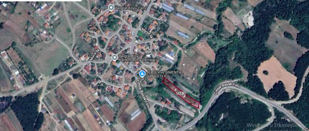 Çatalca Belgratta Satılık Tarla Arsa 250 M2 Çaplı Yeri Belli Cadde Cephe Belgrat Mah