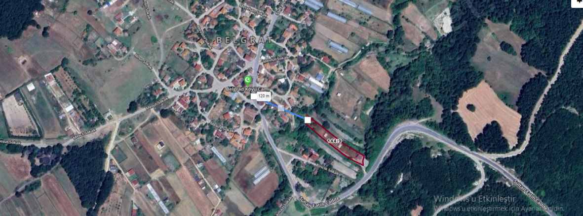 Çatalca Belgratta Satılık Tarla Arsa 250 M2 Çaplı Yeri Belli Cadde Cephe Belgrat Mah
