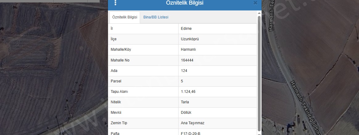 Harmanlı Köyü Uzunköprü Satılık Tarla |  1124M2 1.035.000Tl Resim-2