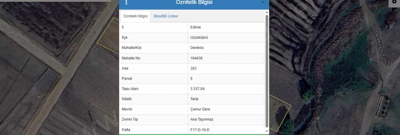 Edirne Uzunköprü Dereköy Köyü Satılık Tarla 3 337 M2 Müstakil Yolu Var Merkezde
