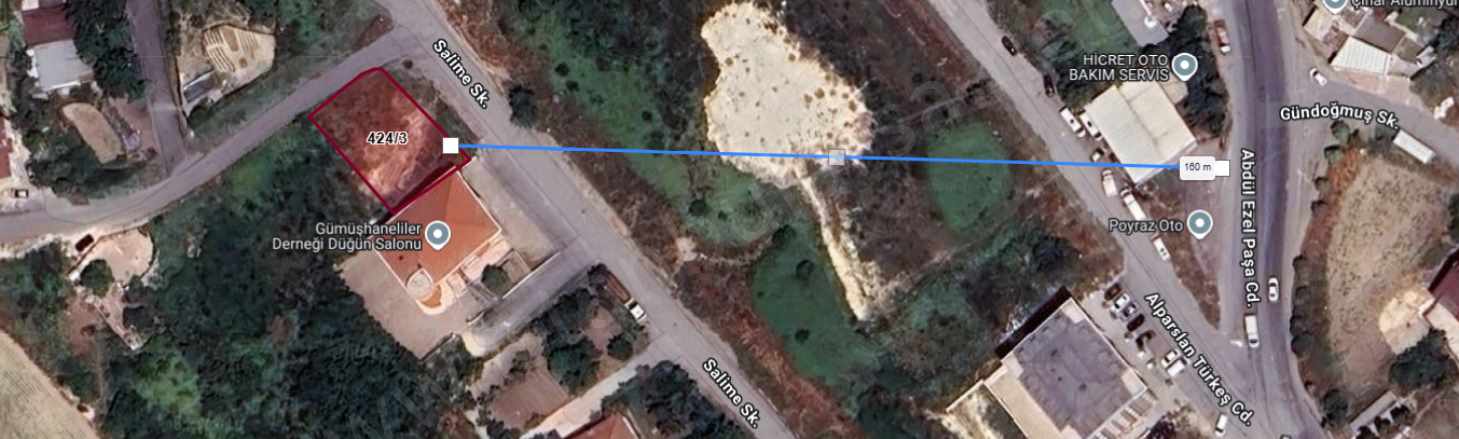 Arnavutköy Hadımköyde Satılık Arsa 506 M2 4 Kat imarlı Köşebaşı Müstakil Hadımköy Mah