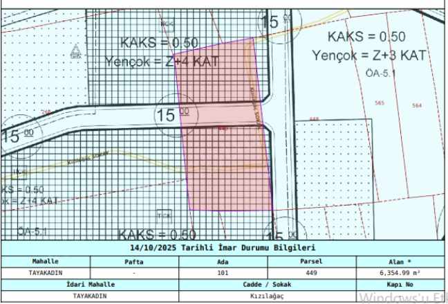 Arnavutköy Tayakadın Satılık Tarla Arsa 180 M2 Arsası içinde 110 Beton Ev Var Yapı Kayıt Belgeli Mah