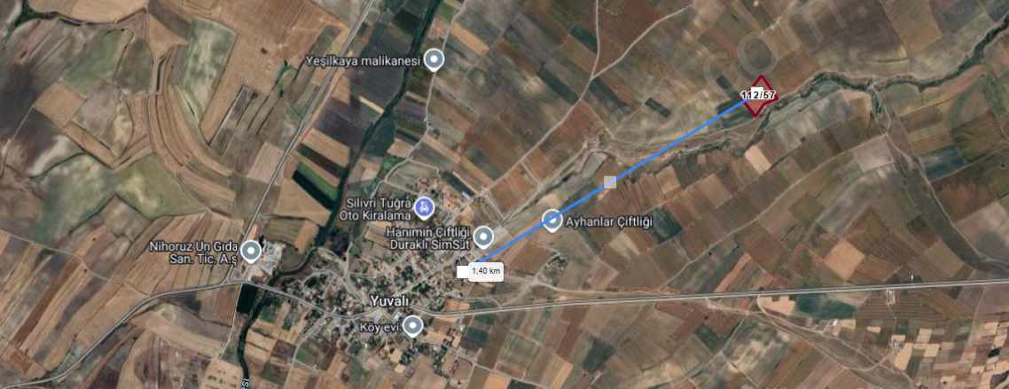 Tekirdağ Saray Yuvalıda Satılık Tarla Arsa 284 M2 Hisseli Yolu Var Yuvalı Mah