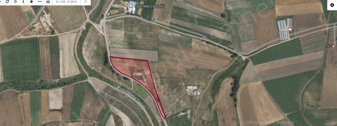 Silivri Değirmenköyde Satılık Tarla Arsa 308 M2 Resmi Yola Cephe Hisseli Çaplı Fevzipaşa Mah