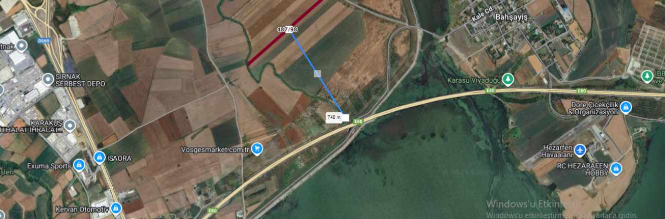 Çatalca Ferhatpaşada Satılık Tarla Arsa 347 M2 Hisseli Yolu Var Ferhatpaşa Mah
