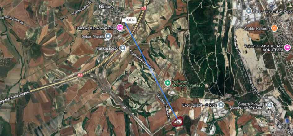 Çatalca Nakkaşta Satılık Tarla Arsa 200 M2 Asfalt Caddeye Cephe Hisseli Yolu Var Nakkaş Mah