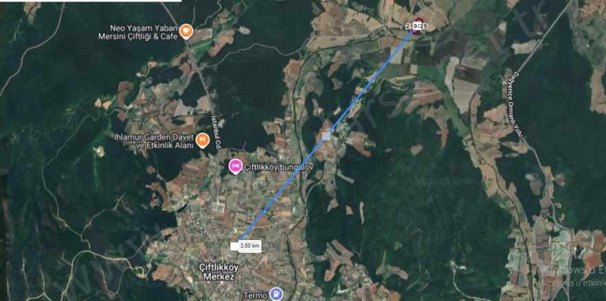 Çatalca Çiftlikköyde Satılık Tarla Arsa 416 M2 Hisseli Yolu Var Çiftlikköy Mah