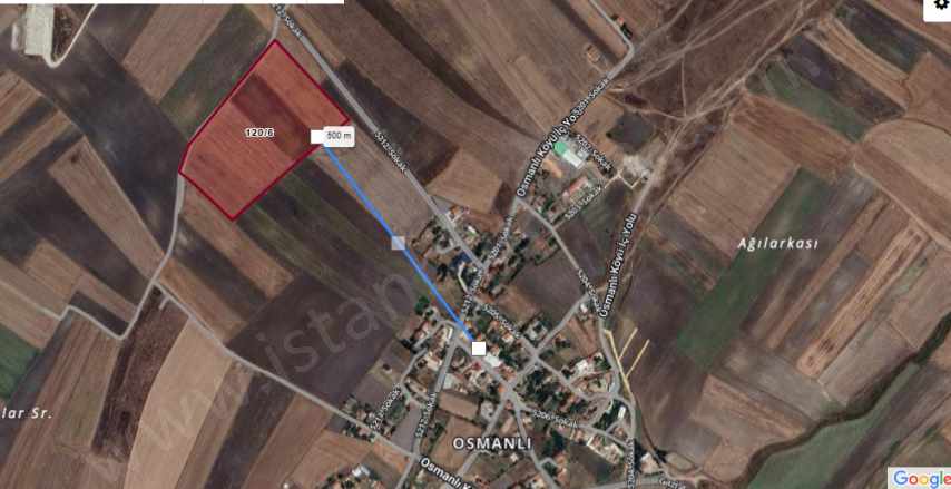 Tekirdağ Saray Osmanlı Köyünde Satılık Tarla Arsa 985 M2 Hisseli Yolu Var Köye Yakın Mah