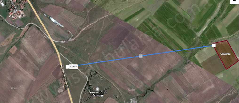 Tekirdağ Saray Osmanlı Köyünde Satılık Tarla Arsa 1 966 M2 Yolu Var Hisseli Mah