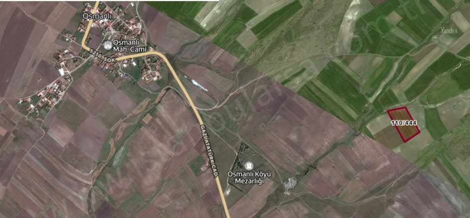 Tekirdağ Saray Osmanlı Köyünde Satılık Tarla Arsa 1 966 M2 Yolu Var Hisseli Mah