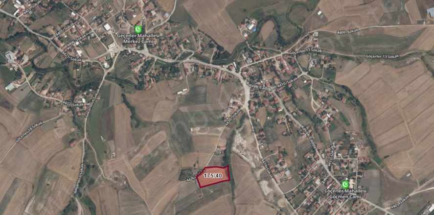 Tekirdağ Saray Göçerler Mah Satılık Tarla Arsa 250 M2 Köy içi Hisseli Yolu Var