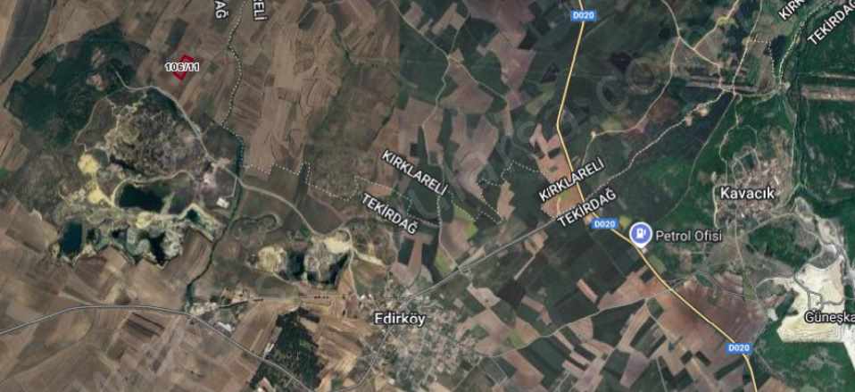 Tekirdağ Saray Edirköyde Satılık Tarla Arsa 3 540 M2 Hisseli Yolu Var Demirler Mah