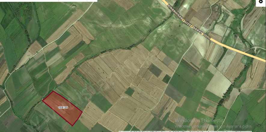 Kırklareli Vize Evrenlide Satılık Tarla Arsa 520 M2 Hisseli Yolu Var Evrenli Köyü