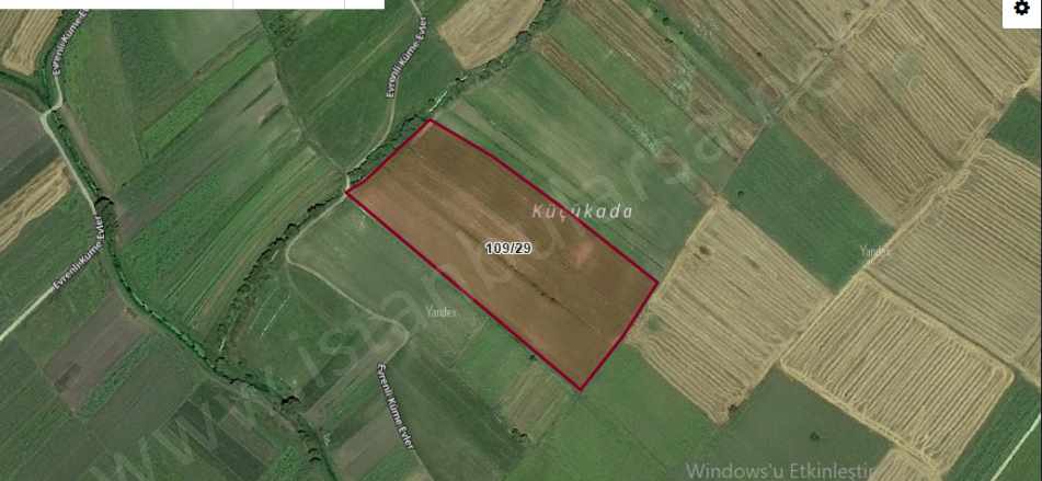 Kırklareli Vize Evrenlide Satılık Tarla Arsa 520 M2 Hisseli Yolu Var Evrenli Köyü