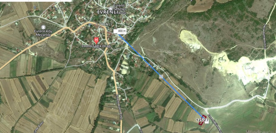 Evrenli Köyü Vize Satılık Tarla |  479M2 750.000Tl Resim-2