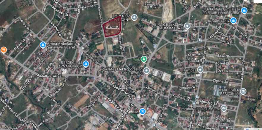 Arnavutköy imrahorda Satılık Tarla Arsa 181 M2 Cadde Cephe Merkezde imrahor Mah