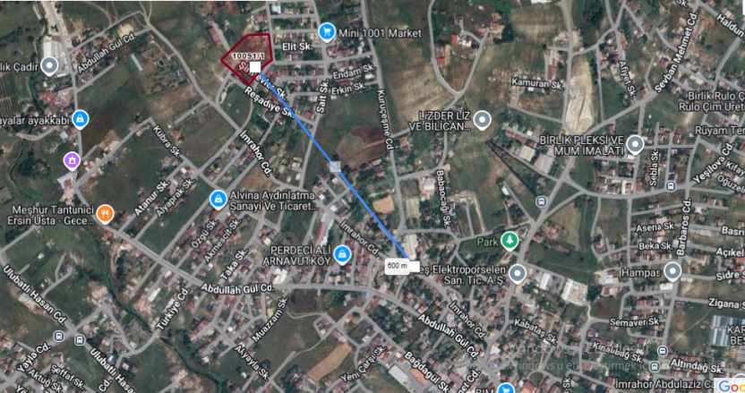 Arnavutköy imrahorda Satılık Tarla Arsa 108 M2 Hisseli imarlı Yolu Var imrahor Mah
